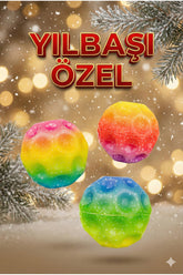 Ay Topu • Renkli Kozmos Desenli Çocuk Oyun Topu • Yılbaşı Özel Seri • İç Dış Mekân Kullanım