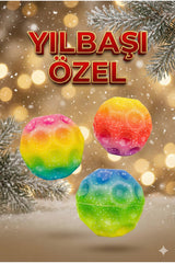 Ay Topu • Renkli Kozmos Desenli Çocuk Oyun Topu • Yılbaşı Özel Seri • İç Dış Mekân Kullanım