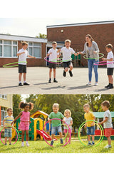 60 cm Hulahop 10'lu Paket - Renkli Jimnastik Çemberi - Anaokulu & İlkokul Spor Seti