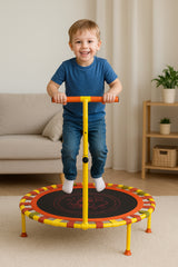 102 cm (40 inç) Katlanabilir Tutunmalı Trambolin – Çocuklar ve Yetişkinler İçin Güvenli Zıplama