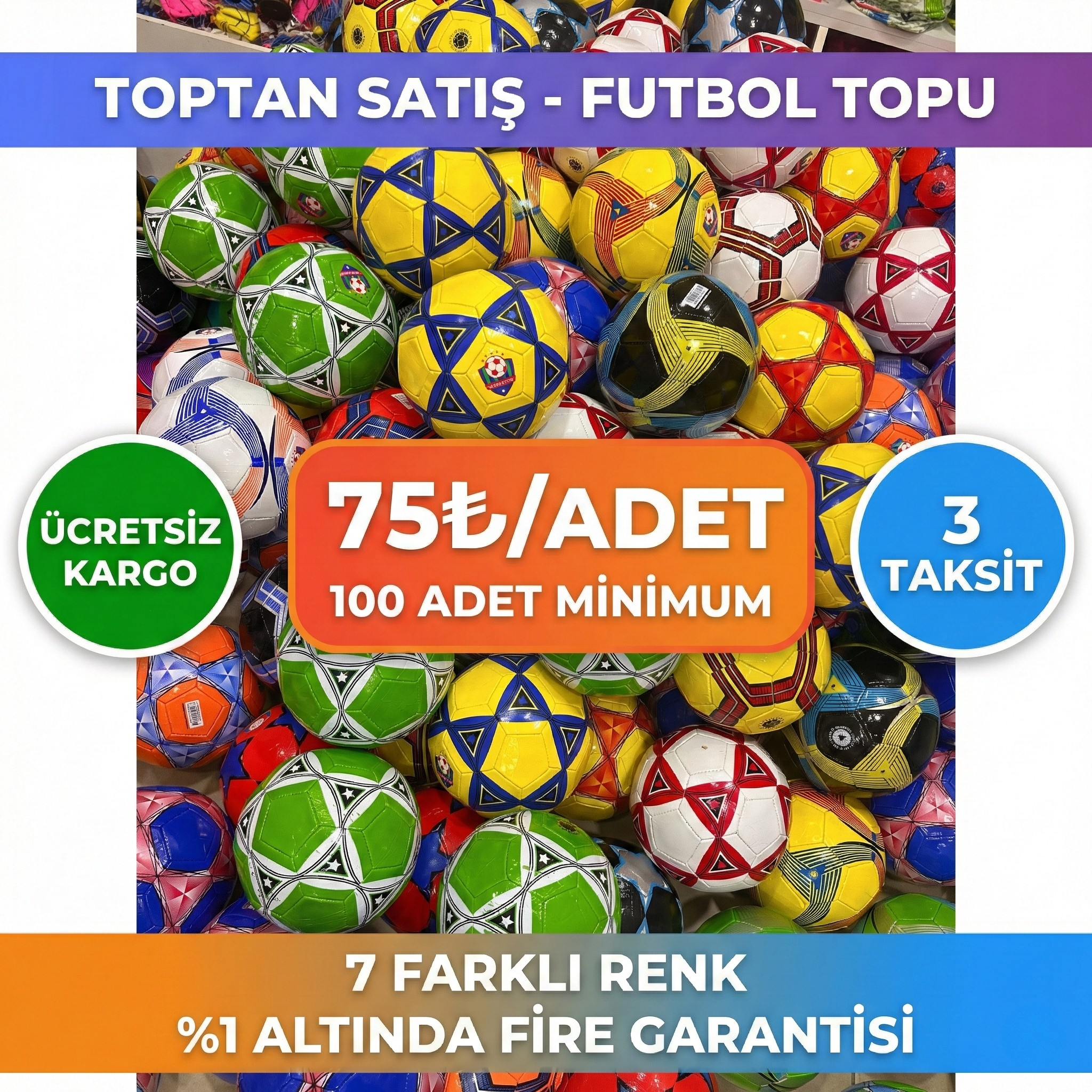 Futbol Topu - 270 Gram (Minimum 100 Adet)